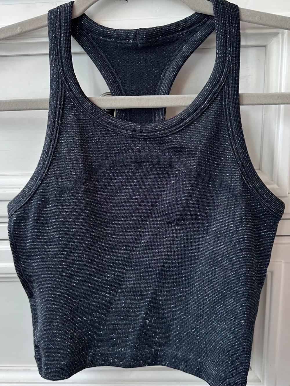 lululemon Swiftly Tech Cropped Racerback Tank Sparkle Size 4